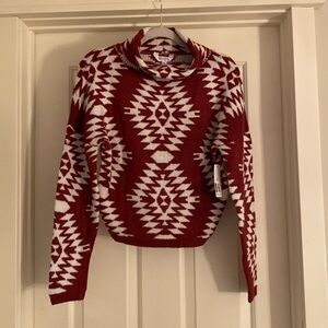 No Boundaries Patterned Sweater Size Medium